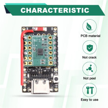 LSM6DSV-Module met Voorgesoldeerde ProMicro-NRF52840-Ontwikkelingskaart, Voorgesoldeerde Antenne en Knoppen voor Smol Slime