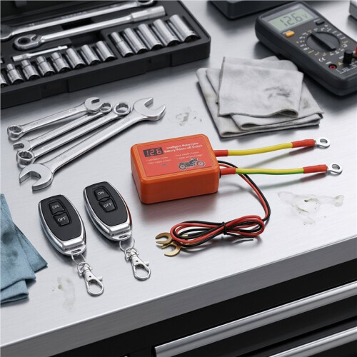12V Motorcycle Battery Cut Off  Anti-Leakage Power Disconnect  Remote Battery Disconnect 2