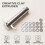 Clay Extruder Set, Multifunction Mud Extruder Sculpture Tool with 19 Tip Molds for Clay Crafting 7