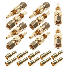 10PCS /Lot for SMC Female Crimp 50-1.5/LMR100 RG316 Cable RF Connector