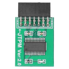 Module TPM 2.0 pour Interface pour MSI LPC, Module de Sécurité TPM 2.0 à 14 Broches pour Cartes Mères PC