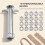 Clay Extruder Set, Multifunction Mud Extruder Sculpture Tool with 19 Tip Molds for Clay Crafting 8
