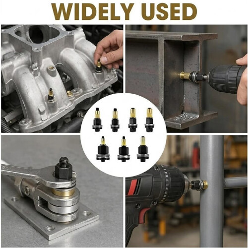 77PCS Rivet Nut Mandrel  Set M3-M12 Threaded Insert Installation Tool Kit 1