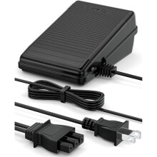 Pedal e Cabo de Alimentação para Máquina de Costura Singer 359102-001 com Plugue em Formato D e Plugue Padrão Americano.