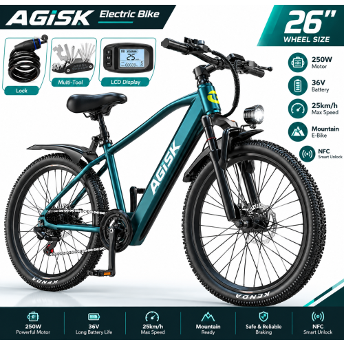 26" 250W 36V Electric Mountain E-Bike