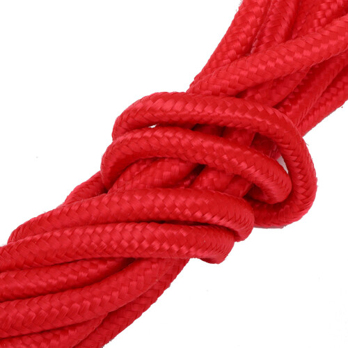 Holzgriff Springseil für Schüler Sport rot 2