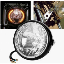 Compatibele 7-inch motorfietskoplamp met richtingaanwijzer en bevestigingsbeugel - Shipenophy_Verrassingscadeau