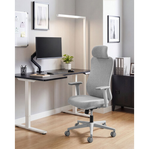 Beliani Office Chair NEMOAR Light Grey 1