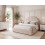Beliani Ottoman Bed CHADENET Boucle Light Beige 140 x 200 cm (EU Double) 2