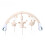(Khaki B)Baby Stroller Bed Toy Plush Animal Characters Sensory Engagement Development 1