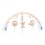 (Khaki A)Baby Stroller Bed Toy Plush Animal Characters Sensory Engagement Development 1