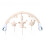 (Khaki B)Baby Stroller Bed Toy Plush Animal Characters Sensory Engagement Development 4
