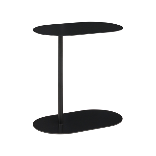Beliani Side Table MILLE Metal Black