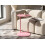 Beliani Side Table KENSICO Metal Pink 2