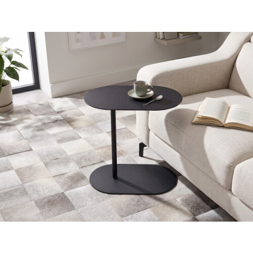 Beliani Side Table MILLE Metal Black 1