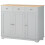 Sideboard with Rubberwood Top and Adjustable Shelves for Dining Room, Kitchen - Grey 2