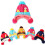 (Navy Blue)Children Hat Autumn Winter Knitted Plush Thickened Warm Ear Protective Caps 9