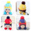 (Blue)Children Hat Autumn Winter Knitted Plush Thickened Warm Ear Protective Caps 6