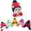 (Blue)Children Hat Autumn Winter Knitted Plush Thickened Warm Ear Protective Caps 8