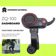 ZQ-100 Mileage Meter with Key Speed Adjustable Electric Scooter Meter 6 Pin Display for Electric Scooter Dashboard
