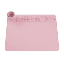Silicone Painting Mat 20" X 16", Art Mat with Folding Cup, Brush Holder & Paint Wells for Kids Crafts, DIY Drawing