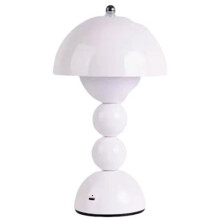 Bezprzewodowa Lampa Stołowa - 3-Kolorowa,Ściemnialna,Sterowanie Dotykowe,Akumulatorowa Lampka Biurkowa w Kształcie Grzybka,do Stosowania Przy