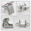 55275634AA Door Hinge Front Driver or Passenger Side Lower for Dakota SLT, ST, SXT, 2