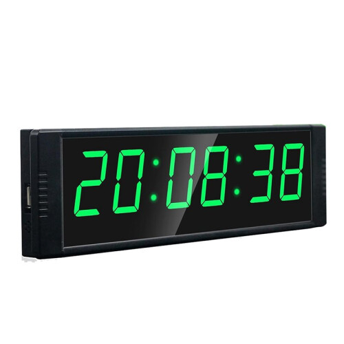 Gym Clock for Home Gym with Start/Stop Button, Interval Timer for Workout,Stopwatch/Countdown Timer with Remote EU Plug