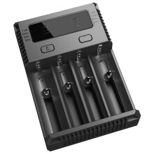 I4 Charger 18650 14500 16340 26650 LCD Li-Ion Szybka Ładowarka 12V w Pełni Automatyczna do Baterii A AA AAA A Wtyczka EU