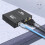 Extensor USB2.0 120M  4HUB Portátil USB A RJ45 para Monitoreo de Computadora, Extensión de Mouse, Cable de Red Único, Enchufe EU 2