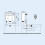 NES Home Modern 500mm Back To Wall WC Rimless Toilet Gloss White Space Saving 7