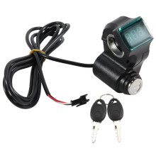 E-Bike Ignition Lock Key Thumb Throttle Voltmeter Commutateur D'Affichage de Tension NuméRique pour M4 M365 Universal
