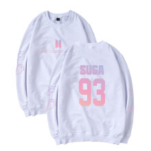 (SUGA (Blanc),S)Kpop Pull Bts Bangtan Unisexe Garçon Sweat Love Yourself Suga Hope V Jungkook
