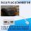 RJ11 Plug to Dual UK BT Telephone Socket Convertor 4