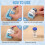 2 Pack Peptide Vial Label Applicators for 2ml/3ml & 5ml/10ml Vials, -Saving Handheld Sticker Alignment Tool for Lab 6