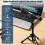 2 Pack Desk Mic Stand, Portable Foldable Tripod Microphone Stand with Mic Clip Holder, Adjustable Tabletop Stand 5