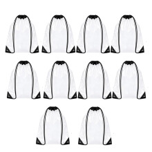 10 Pack Clear Drawstring Backpacks Drawstring Gym Bags Draw String Bags Drawstring Backpack