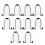 10 Pack Clear Drawstring Backpacks Drawstring Gym Bags Draw String Bags Drawstring Backpack 1