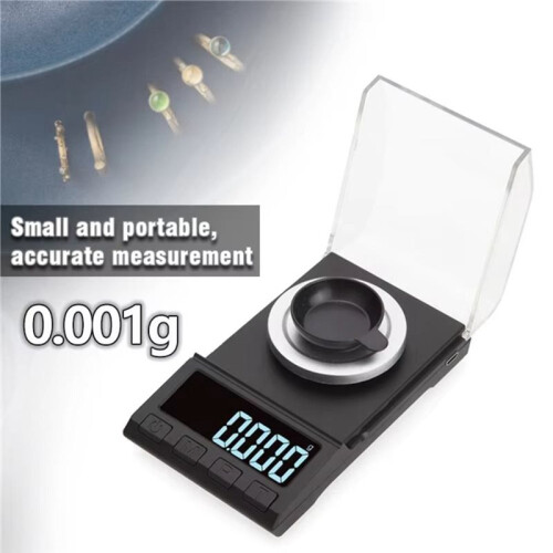 200g 0.001g Accuracy Precise Digital Scale Portable  Jewelry Scale Dustproof Electronic Balance Scale 2