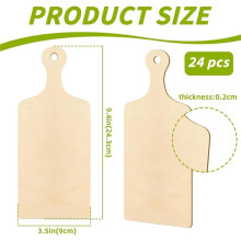 Wooden Cutting Board with Handle, Wood Paddle Serving Tray Chopping Board Cutout for DIY Christmas Home