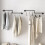 (One pack) 100cm Wall Mounted Clothes Rack Industrial Pipe Clothing Rail 2