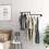 (One pack) 100cm Wall Mounted Clothes Rack Industrial Pipe Clothing Rail 7