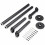 (One pack) 100cm Wall Mounted Clothes Rack Industrial Pipe Clothing Rail 9
