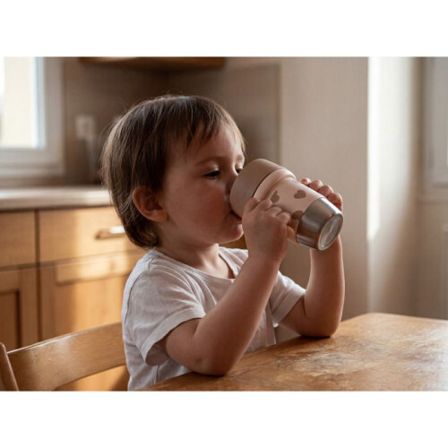 BEABA RVS leermok CLICK &amp; DRINK Grote Liefde 1