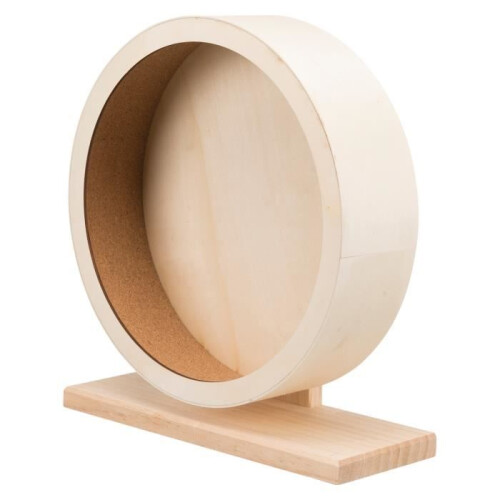 Trixie Roue d'exercice - Trixie - Modèle en bois/liège - Taille unique - Silencieuse - Douce pour les pattes