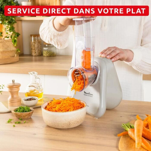 Moulinex Fresh Express, Découpe-légumes électrique, Service direct, Ecru, DK853BE0 2