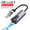 New 2.5G Wired Network Card USB 3.0 TYPE C RTL81527 Adapter 2500 Mbps High Speed for  Pro Computer Tablet 2