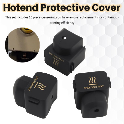 10Pcs for  A1  Silicone Socks, Hotend Protective Cover, Insulation Case for Enhanced 3D Printer Performance 2