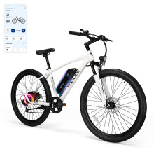 Electric Bike 27.5Inch 250W with 36V 7.8Ah Removable Battery (White)