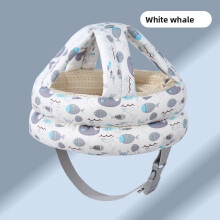 (White Whale)Almofada de cabeça de segurança infantil com preenchimento de poliéster e estampa de desenho animado para crescimento do